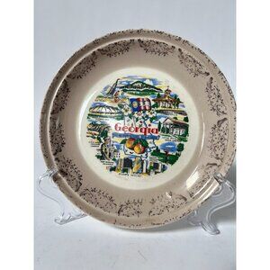 Georgia Vintage Collectible State Souvenir Plate